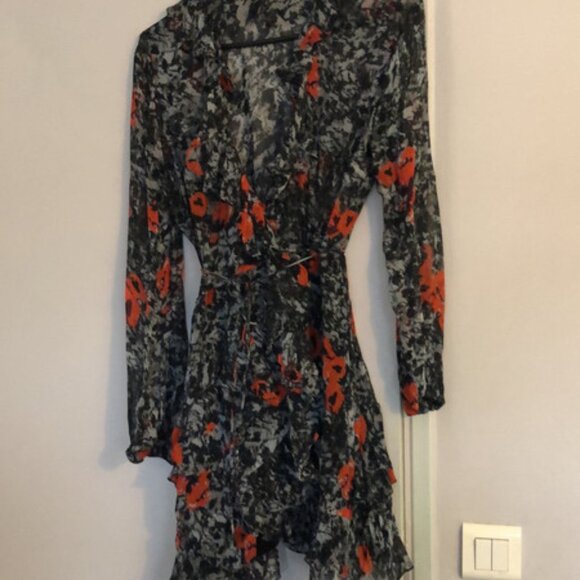 IRO WRAP DRESS SIZE 8 - Picture 8 of 8